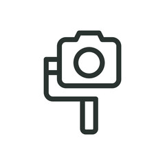Camera stabilizer isolated icon, gimbal vector icon with editable stroke - obrazy, fototapety, plakaty