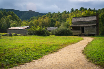 Fototapeta na wymiar The Gregg-Cable House in Cades Cove The Great Smoky Mountains National Park