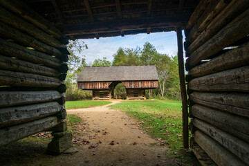Fototapeta na wymiar The Gregg-Cable House in Cades Cove The Great Smoky Mountains National Park