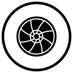 Lens Vector Icon Design Illustration