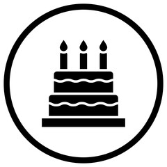 Cake Vector Icon Design Illustration