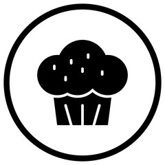 Muffin Vector Icon Design Illustration