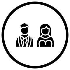 Couple Vector Icon Design Illustration