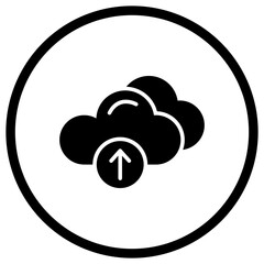 Cloud Upload Vector Icon Design Illustration