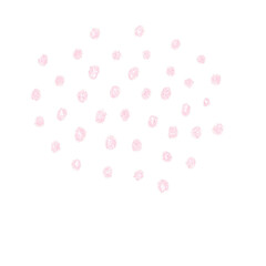 Abstract transparent glitter hand drawn cute scribble