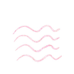 Abstract transparent glitter hand drawn cute scribble