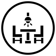 Dining Table Vector Icon Design Illustration