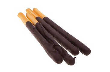 grissini in chocolate isolated