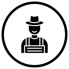 Farmer Vector Icon Design Illustration