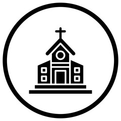 Church Vector Icon Design Illustration
