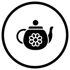 Fototapeta premium Teapot Vector Icon Design Illustration