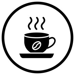 Hot Coffee Vector Icon Design Illustration