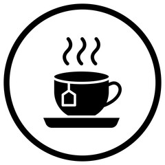 Tea Cup Vector Icon Design Illustration