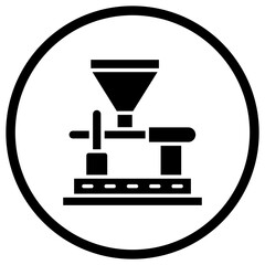 Coffee Mill Vector Icon Design Illustration