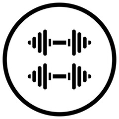 Barbell Vector Icon Design Illustration