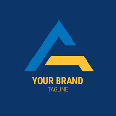 Illustration vector design of alphabet letter A logo