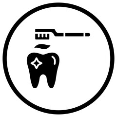 Teeth Cleaning Vector Icon Design Illustration
