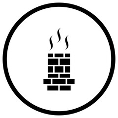 Chimney Vector Icon Design Illustration