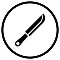 Knife Vector Icon Design Illustration