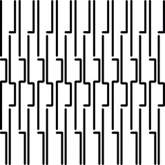 Line art with thick vertical lines