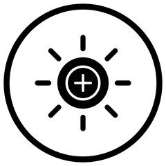 Brightness Vector Icon Design Illustration