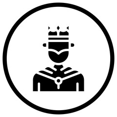 King Vector Icon Design Illustration