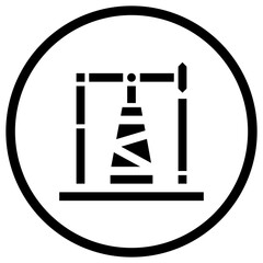 Oil Pump Vector Icon Design Illustration