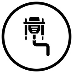 Vga Cable Vector Icon Design Illustration