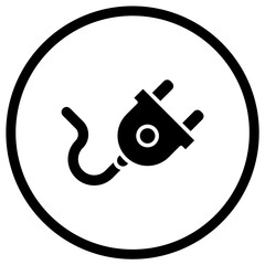 Plug Vector Icon Design Illustration
