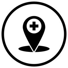 Obraz premium Add location Vector Icon Design Illustration