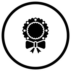 Wreath Vector Icon Design Illustration