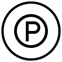 Parking Vector Icon Design Illustration