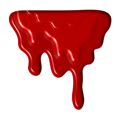 The liquid was dripping blood red.