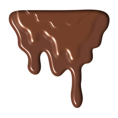 The liquid was dripping down a chocolate brown color.