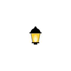 Street light icon. Garden lamp icon isolated on white background
