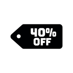 tag discount sign symbol vector icon
