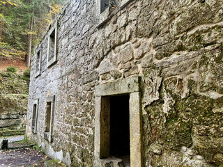 Dolsky mill in the National park Bohemian Switzerland
