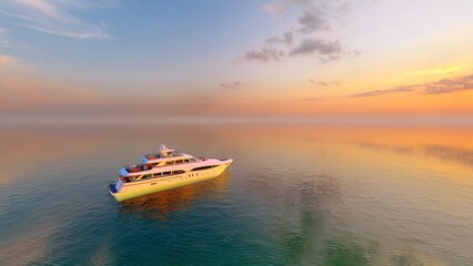 Fototapeta premium Modern yacht