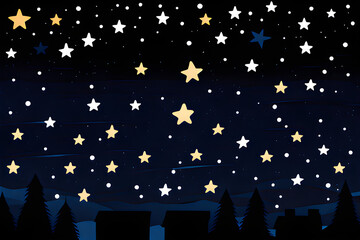 stars in the night sky. Generative AI