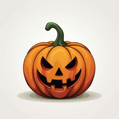 Halloween Pumpkin Ghosts Illustration Background