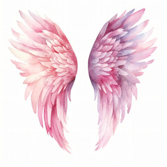 Watercolor Angel Wing