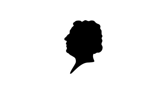 Agatha Christie silhouette