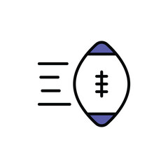 Football icon design with white background stock illustration