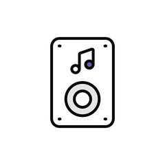 Music icon design with white background stock illustration