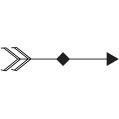 Digital png illustration of black arrow on transparent background