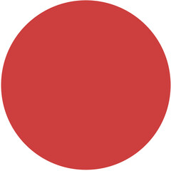 Digital png illustration of red circle on transparent background