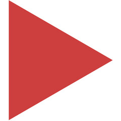 Digital png illustration of red triangle on transparent background