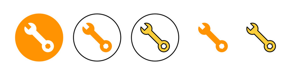 Wrench icon set for web and mobile app. repair icon. tools sign and symbol