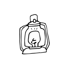 Obraz premium Camping doodle hand drawn 