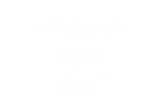 Digital png text of make the perfect blend on transparent background - Powered by Adobe
